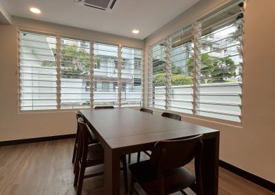Breezway Louvres in dining room