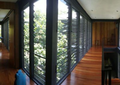 Internal view of Breezway Louvres on all walls for maximum ventilation