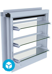 Easyscreen 1 Bay Security open